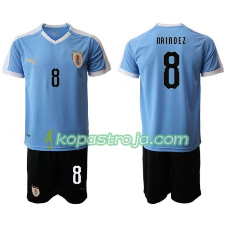 Billiga Fotbollströjor Uruguay Nahitan Nández 8 Barn Hemma tröja 2019/20 Kortärmad